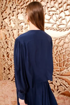 Outlet Ulla Johnson Adelaide Blouse Midnight