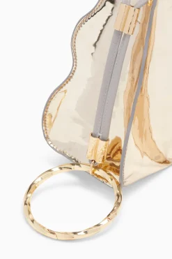 Shop Ulla Johnson Adria Pleated Wave Pochette Platino