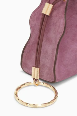 New Ulla Johnson Adria Pleated Wave Pochette Lilac