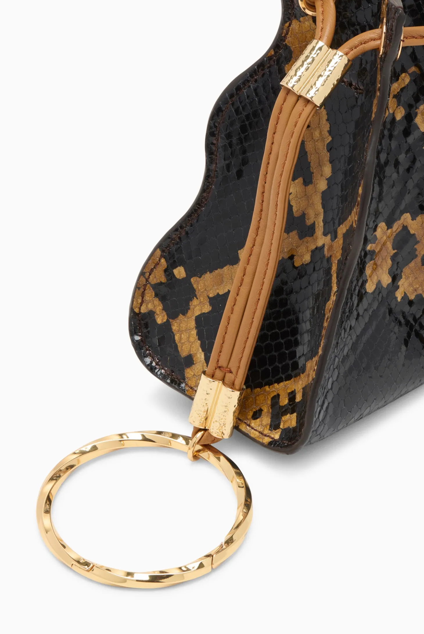 Hot Ulla Johnson Adria Pleated Wave Pochette Desert Exotic