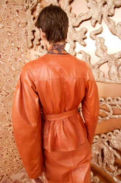 New Ulla Johnson Aidan Jacket Saddle