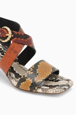 Discount Ulla Johnson Ameline Mid Heel Python Colorblock