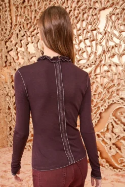 Best Ulla Johnson Asha Top Mahogany