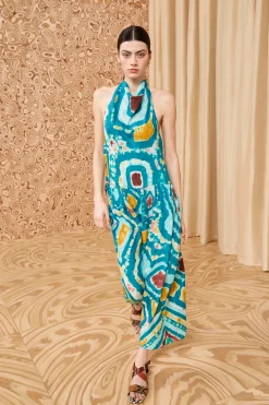 Best Sale Ulla Johnson Assa Dress Ocean Jasper