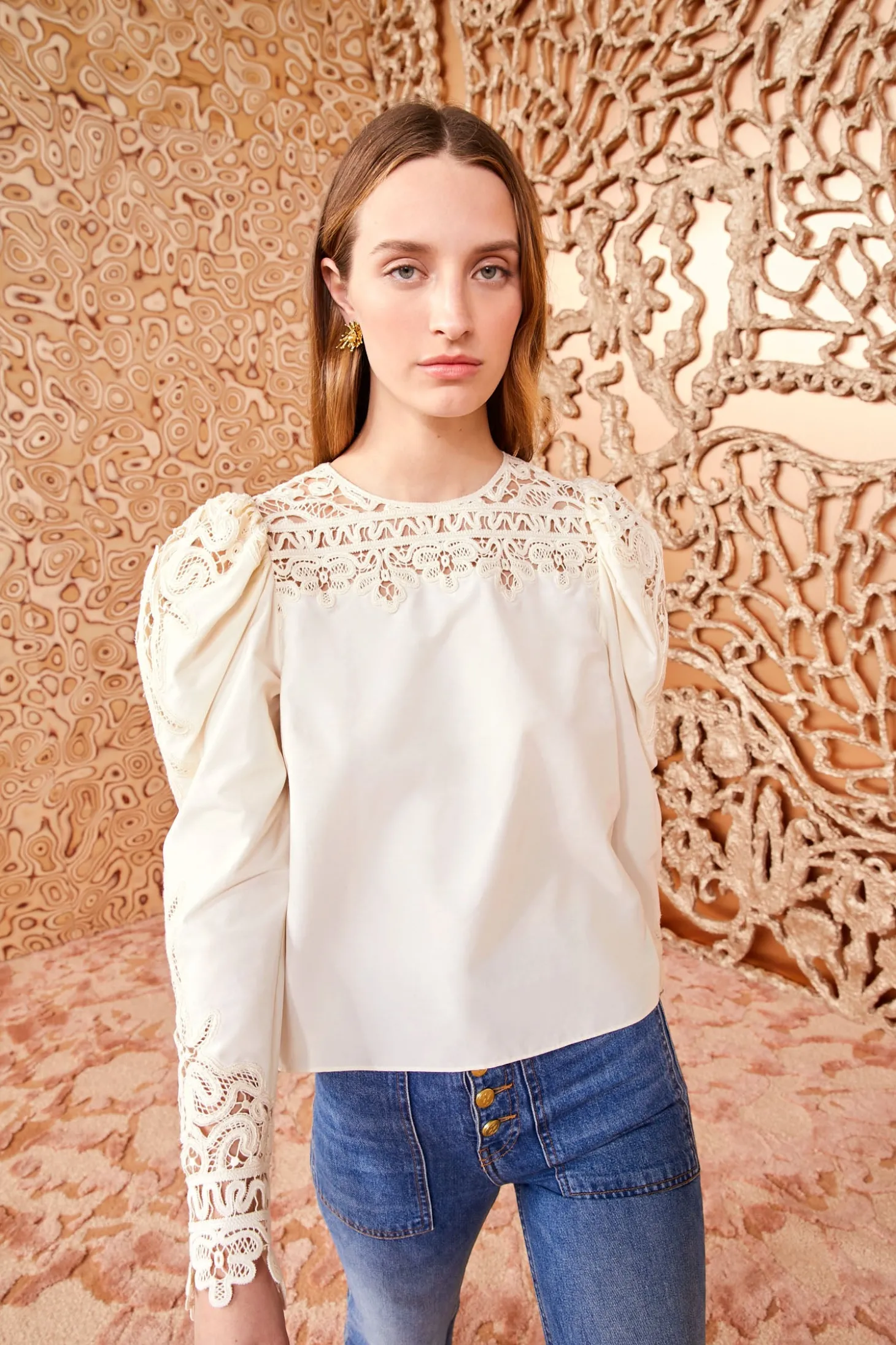 Hot Ulla Johnson Aura Blouse Pearl
