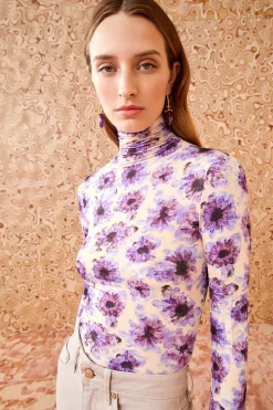 New Ulla Johnson Aurelia Turtleneck Wisteria