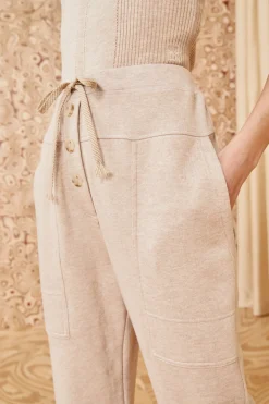 Clearance Ulla Johnson Calla Pant Oatmeal Melange