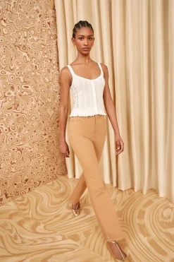 Clearance Ulla Johnson Callie Top Alabaster