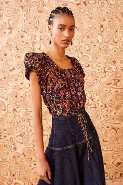 Store Ulla Johnson Cora Top Rosefinch