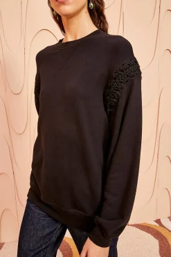 Cheap Ulla Johnson Cori Pullover Noir