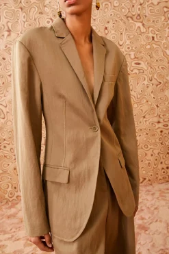 Hot Ulla Johnson Dhemi Jacket Driftwood