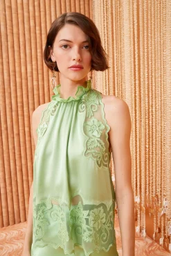 Cheap Ulla Johnson Elowen Top Celadon