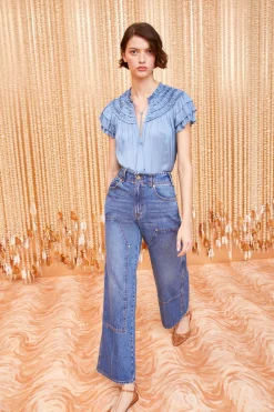 Shop Ulla Johnson Eva Top Celeste