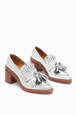 Best Ulla Johnson Fiona Loafer Heel Gunmetal