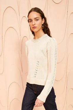 Flash Sale Ulla Johnson Florence Pullover Alabaster