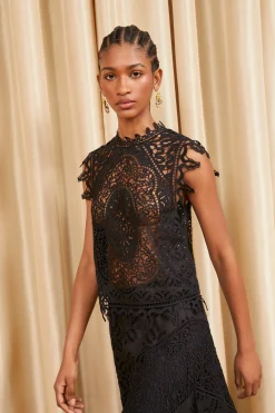 Sale Ulla Johnson Gaia Top Noir