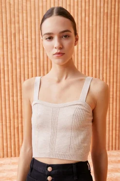 Hot Ulla Johnson Giselle Top Oatmeal