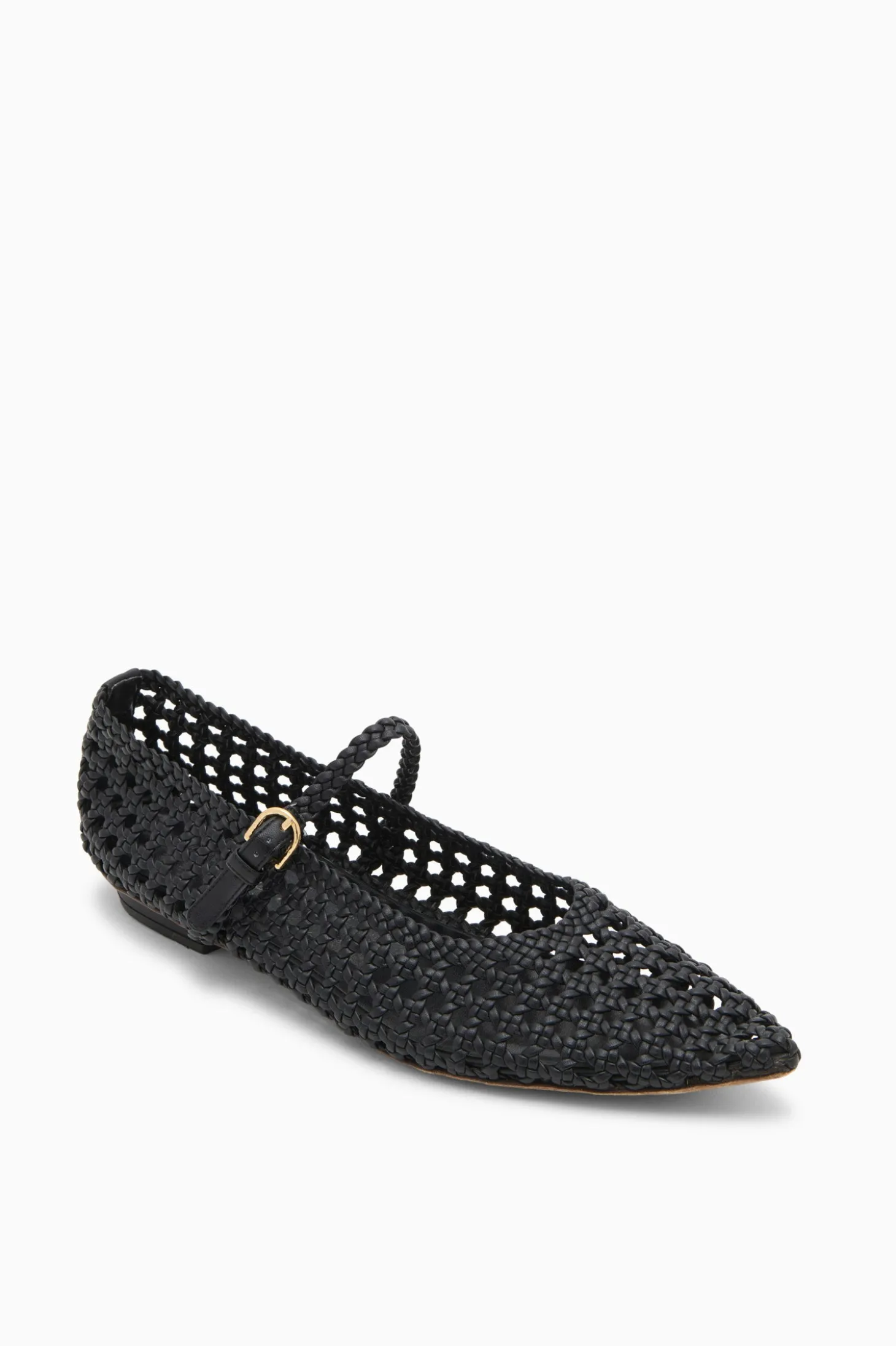Sale Ulla Johnson Gracie Pointy Toe Flat Noir