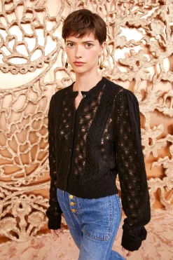 Cheap Ulla Johnson Haley Cardigan Noir