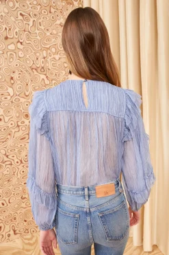 Best Sale Ulla Johnson Isolde Blouse Slate