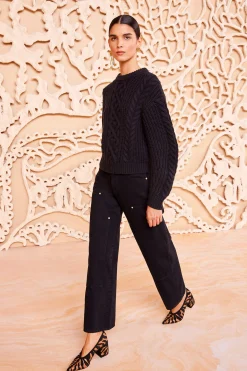 Shop Ulla Johnson Juniper Pullover Noir