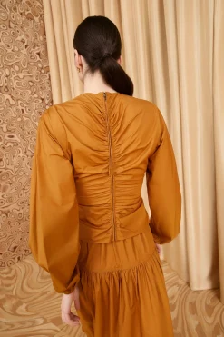 Flash Sale Ulla Johnson Kalani Blouse Topaz