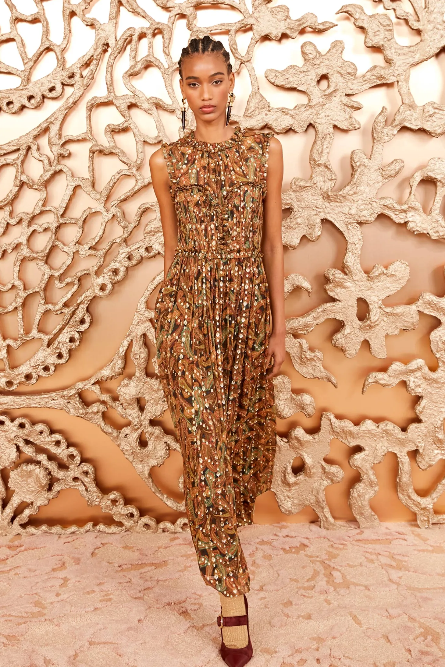 Sale Ulla Johnson Kasia Dress Tiger's Eye