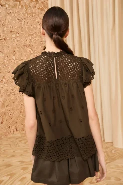 Shop Ulla Johnson Kassi Top Militaire