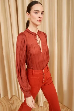 Discount Ulla Johnson Leah Blouse Tierra