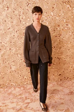 Clearance Ulla Johnson Lucian Cardigan Fawn