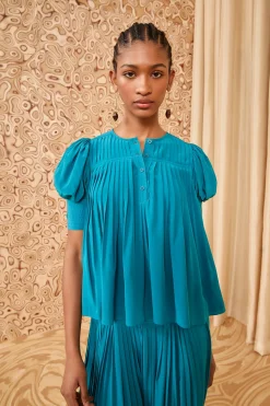 Best Sale Ulla Johnson Marion Blouse Jade