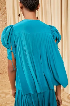 Best Sale Ulla Johnson Marion Blouse Jade