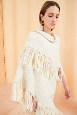 New Ulla Johnson Martina Shawl Cream