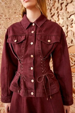 Cheap Ulla Johnson Naomi Jacket Claret Wash