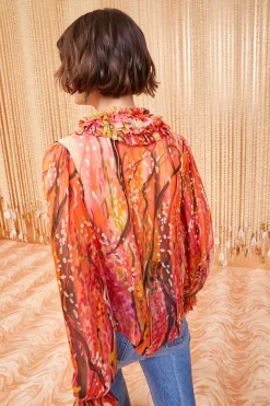 Best Ulla Johnson Nicola Blouse Cherry In Lace