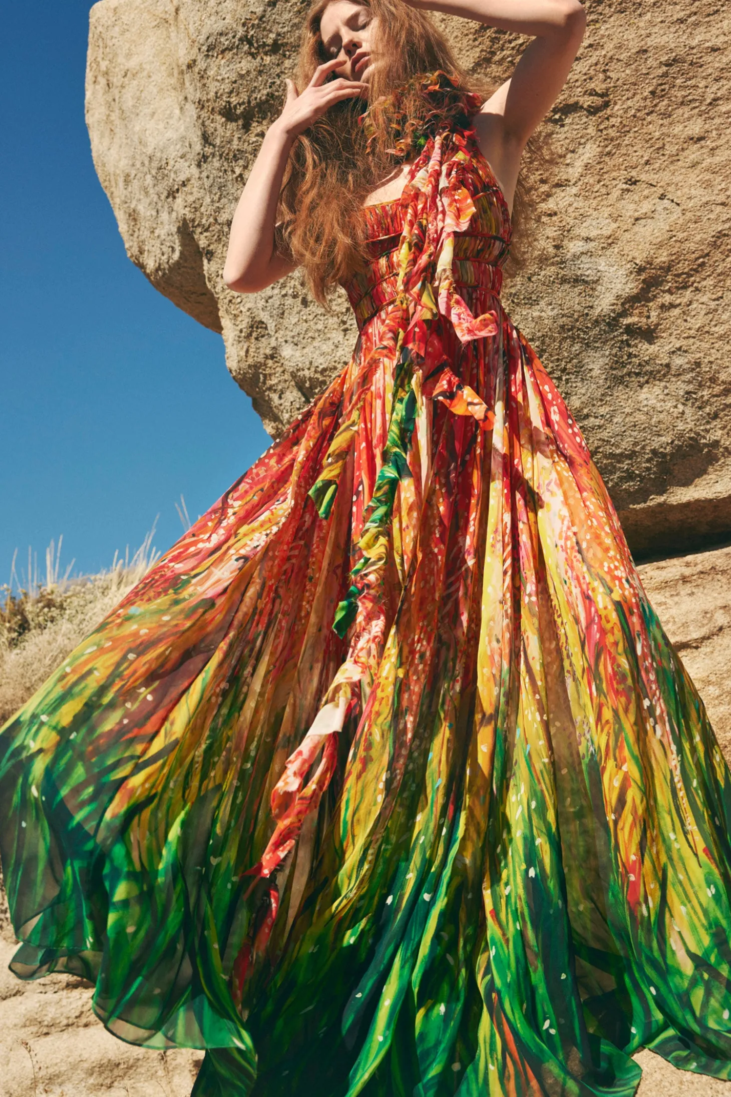 Online Ulla Johnson Rosie Gown Cherry In Lace