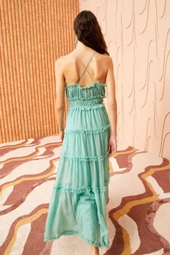 Outlet Ulla Johnson Shyla Gown Sea Glass