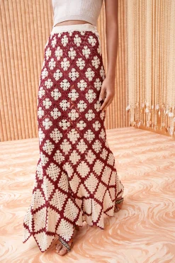 Best Sale Ulla Johnson Summer Skirt Claret