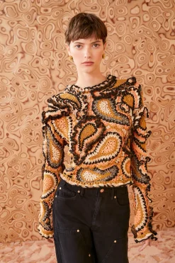 Fashion Ulla Johnson Sunara Pullover Anemone