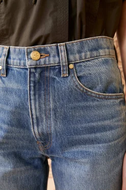 New Ulla Johnson The Daphne Jean Danube Medium Indigo Wash