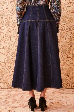 Online Ulla Johnson The Estelle Skirt Tigris Rigid Wash