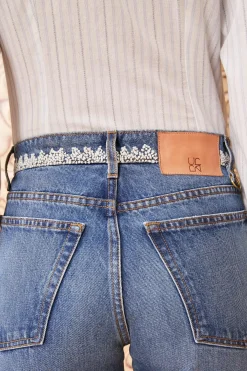 Best Ulla Johnson The French Knot Daphne Jean Danube Medium Indigo Wash