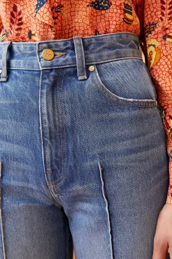 Best Ulla Johnson The Genevieve Jean Danube Medium Indigo Wash