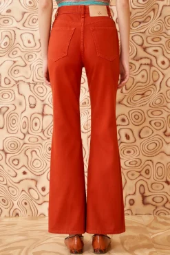 Cheap Ulla Johnson The Lou Jean Red Ochre Wash
