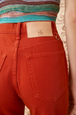 Cheap Ulla Johnson The Lou Jean Red Ochre Wash