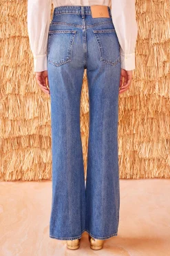 Best Sale Ulla Johnson The Martine Jean Danube Medium Indigo Wash