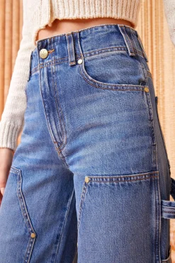 Cheap Ulla Johnson The Olympia Jean Danube Medium Indigo Wash