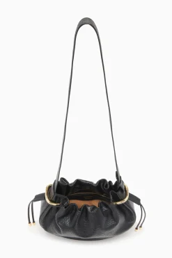 Discount Ulla Johnson Tilda Ruched Crossbody Noir