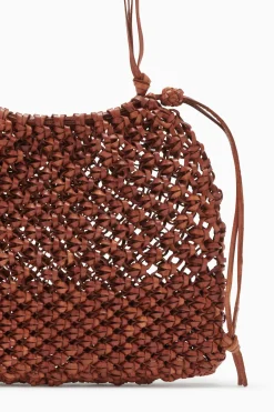 Clearance Ulla Johnson Tulia Knotted Crossbody Pecan Brown