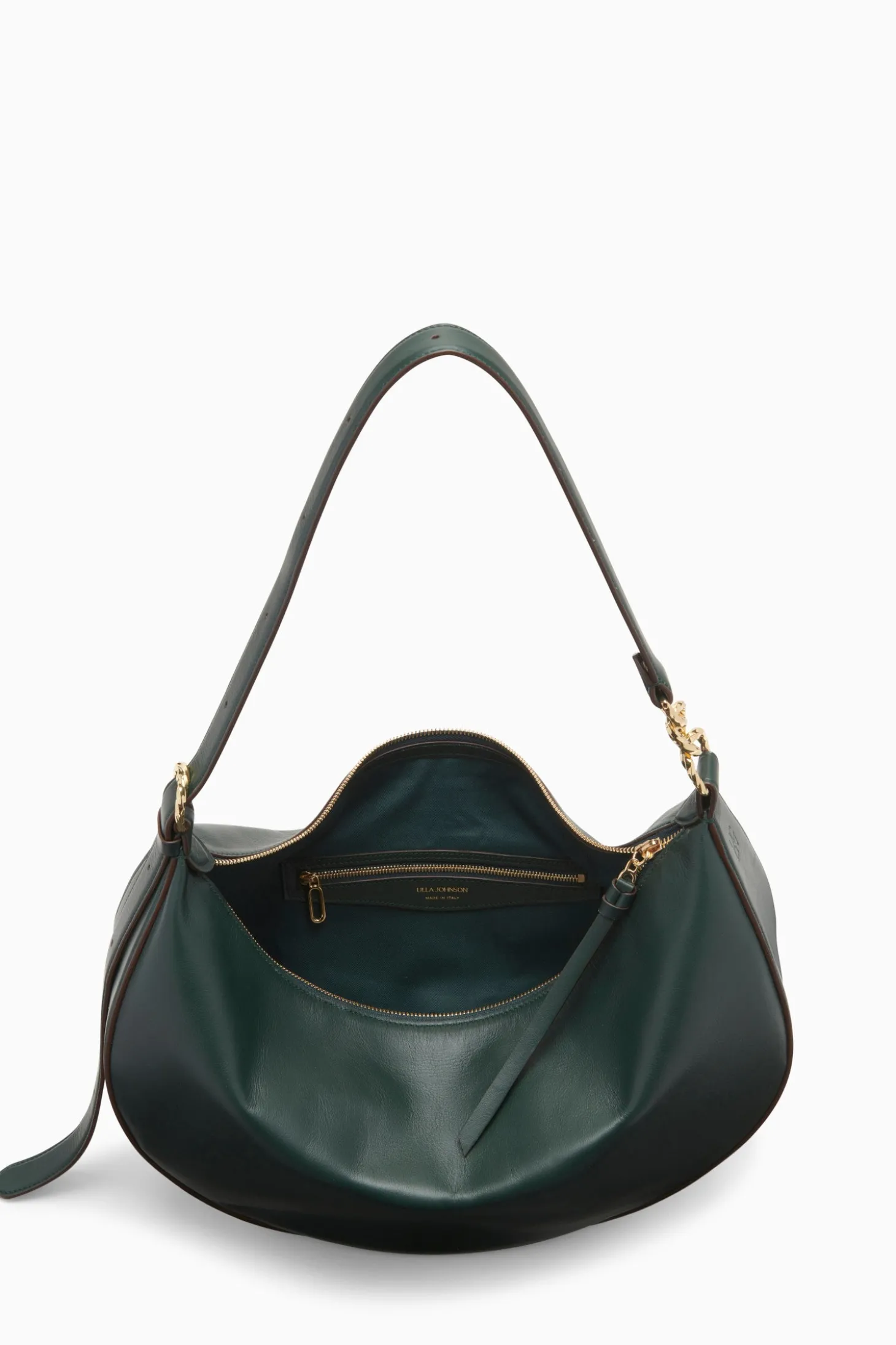 New Ulla Johnson Twyla Large Hobo Malachite